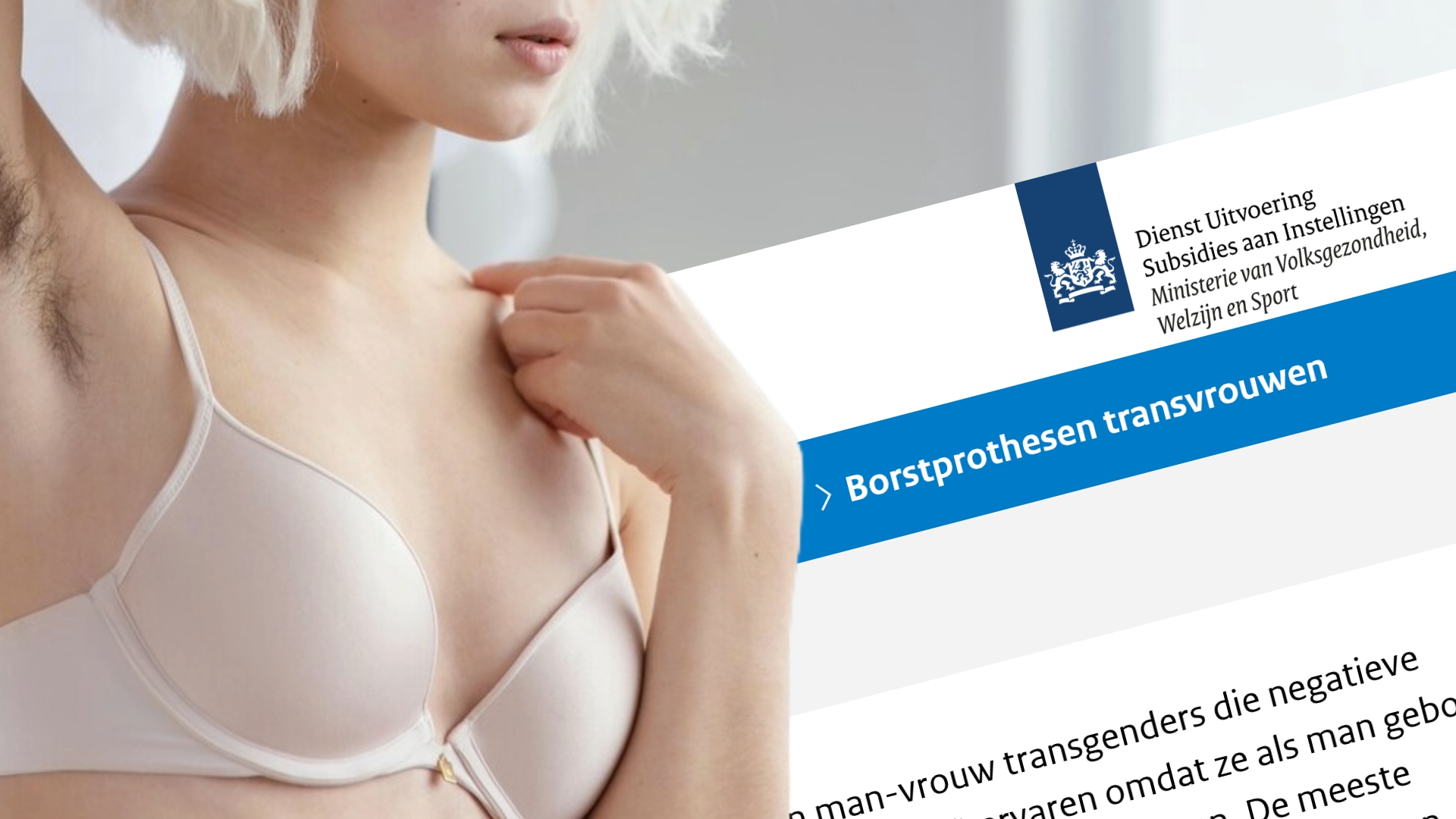 Transvisie aan minister Agema: stop niet met subsidie voor borstprothesen